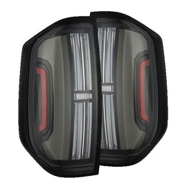 AlphaRex NOVA Prismatic LED Tail Lights Black 14-21 Toyota Tundra