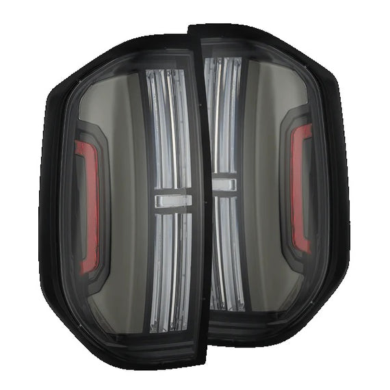 AlphaRex NOVA Prismatic LED Tail Lights Black 14-21 Toyota Tundra