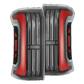 AlphaRex NOVA Series Prismatic LED Tail Lights Black Red 24-26 Toyota Tacoma