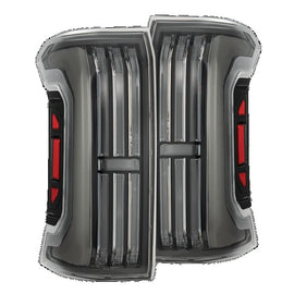 AlphaRex NOVA Series Prismatic LED Tail Lights Black 24-26 Toyota Tacoma
