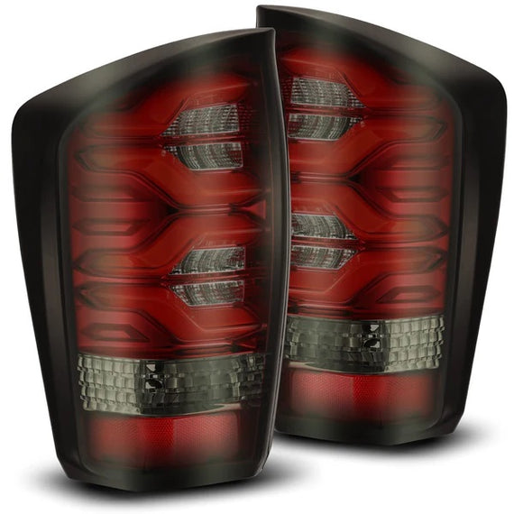 AlphaRex PRO Series LED Tail Lights Red Smoke 16-23 Toyota Tacoma