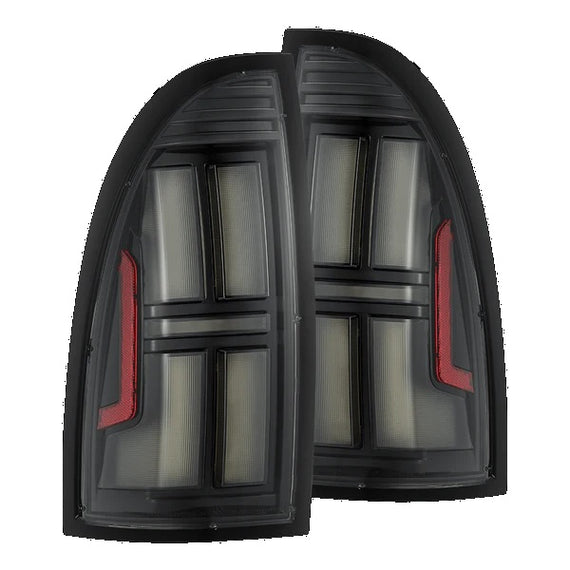 AlphaRex NOVA Series Prismatic LED Tail Lights Black 05-15 Toyota Tacoma