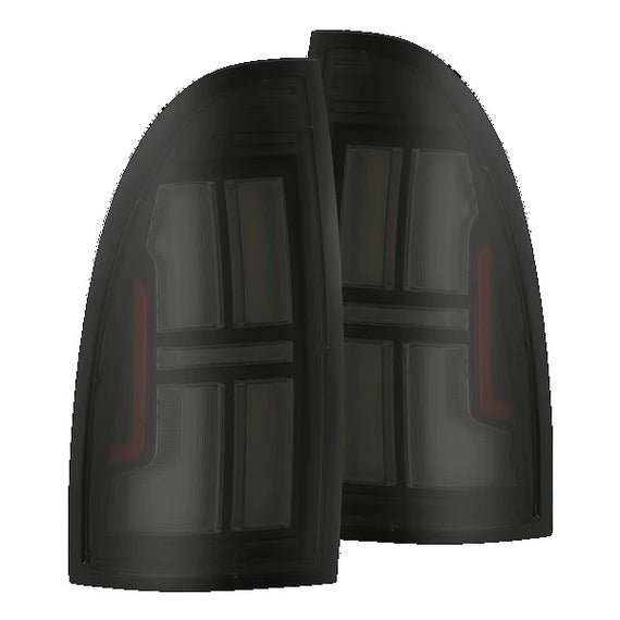 AlphaRex NOVA Series Prismatic LED Tail Lights Alpha Black 05-15 Toyota Tacoma