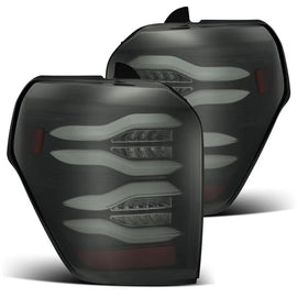 AlphaRex PRO Series LED Tail Lights Jet Black 10-24 Toyota 4Runner