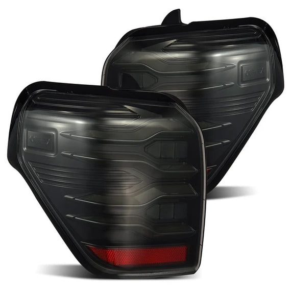 AlphaRex LUXX Series LED Tail Lights Alpha Black 10-24 Toyota 4Runner
