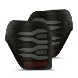 AlphaRex LUXX Series LED Tail Lights Black 10-24 Toyota 4Runner