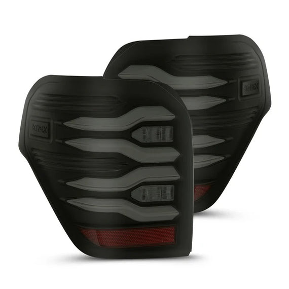 AlphaRex LUXX Series LED Tail Lights Black 10-24 Toyota 4Runner