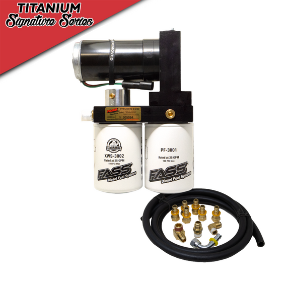 FASS Titanium Signature 250 GPH Fuel Pump 98.5-04 Ram Cummins 5.9L — complete FASS fuel-system kit