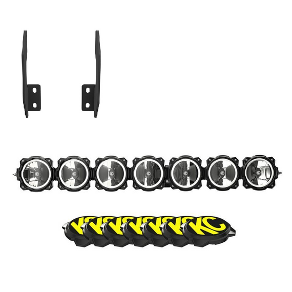 KC HiLites Gravity® Pro6 Front Bumper Light Bar Kit for '11-'16 Ford SuperDuty F-250/F-350/F-450/F-550