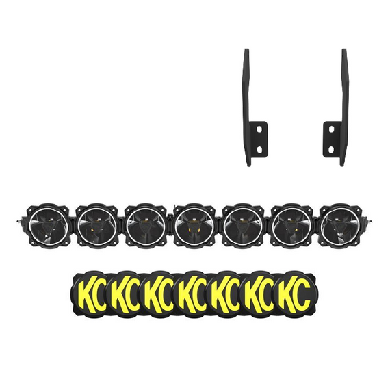 KC HiLites Gravity® Titan Front Bumper Light Bar Kit for '11-'16 Ford SuperDuty F-250/F-350/F-450/F-550