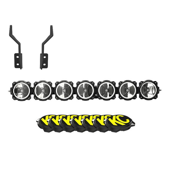 KC HiLites Gravity® Pro6 Front Bumper Light Bar Kit for '17-'26 Ford SuperDuty F-250/F-350/F-450/F-550