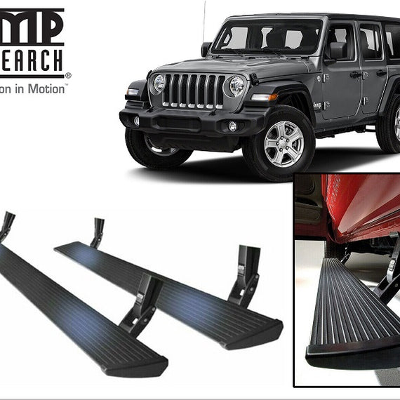 Amp Research Running Board Power Steps for '18-'24 Jeep Wrangler JLU Unlimited 4 Door