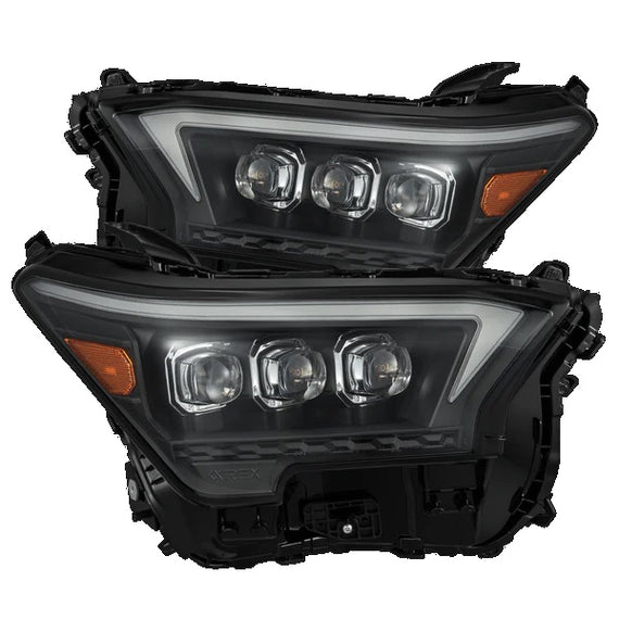 AlphaRex OG Nova LED Projector Headlights Black 24-26 Tacoma 25-26 4Runner