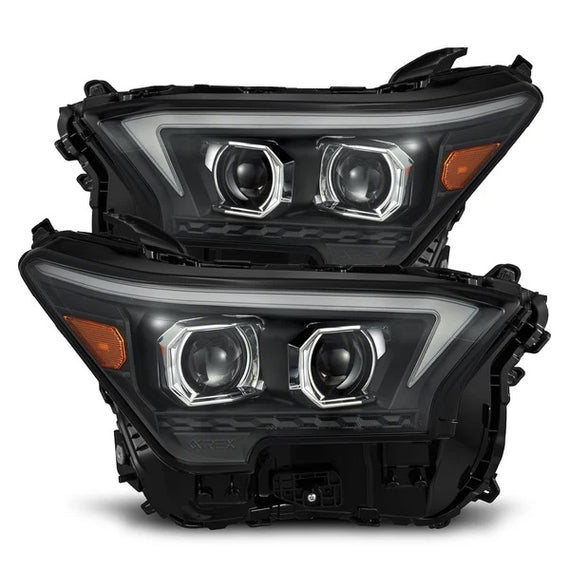AlphaRex OG LUXX LED Projector Headlights Black 24-26 Tacoma 25-26 4Runner