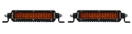 Rigid Industries SR Series PRO Edition 6" SAE LED Light Bar Pair Kit - Amber Color