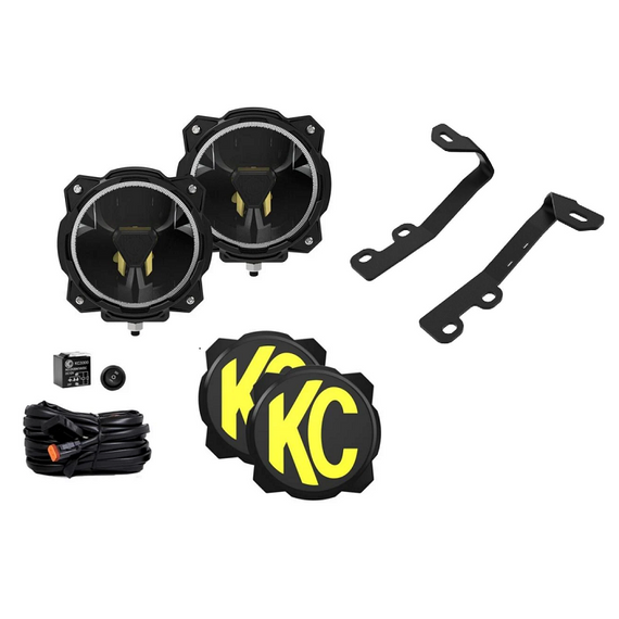 KC HiLites Gravity® Titan® A-Pillar Ditch LED Light Pod Kit for '24+ Toyota Land Cruiser 250
