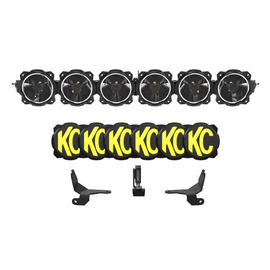 KC HiLites Front Bumper 39" Gravity® Titan 6 Light Bar Kit for '21-Up Ford Bronco GEN6