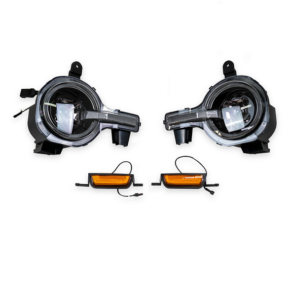 DV8 Offroad Black LED Headlights for '21+ Ford Bronco 6th Gen