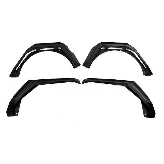 DV8 Offroad Front & Rear Armor Fender Flares for '18+ Jeep Wrangler JL / JLU