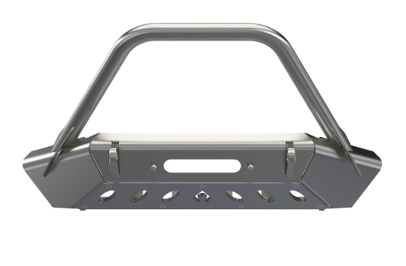 ARTEC Industries Bantam Series Front Bumper w/ Hoop & Aluminum Skid For '18+ Jeep Wrangler JL / JLU & '20+ Gladiator JT