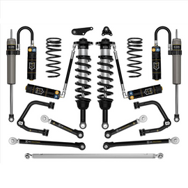 ICON Vehicle Dynamics 1.25-3" Lift Stage 12 Suspension Kit w/ Overland Rear Coil Springs, Tubular UCA, Links & Track Bar for '24-'25 Toyota Tacoma 4WD