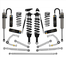 ICON Vehicle Dynamics 1.25-3" Lift Stage 12 Suspension Kit w/ Overland Rear Coil Springs, Billet UCA, Links & Track Bar for '24-'25 Toyota Tacoma 4WD