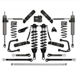 ICON Vehicle Dynamics 1.25-3" Lift Stage 13 Suspension Kit w/ Overland Rear Coil Springs, Tubular UCA, Links & Track Bar for '24-'25 Toyota Tacoma 4WD