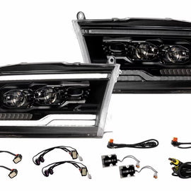 Morimoto XB Evo Hybrid LED Headlights PAIR For 19-24 Dodge Ram 1500