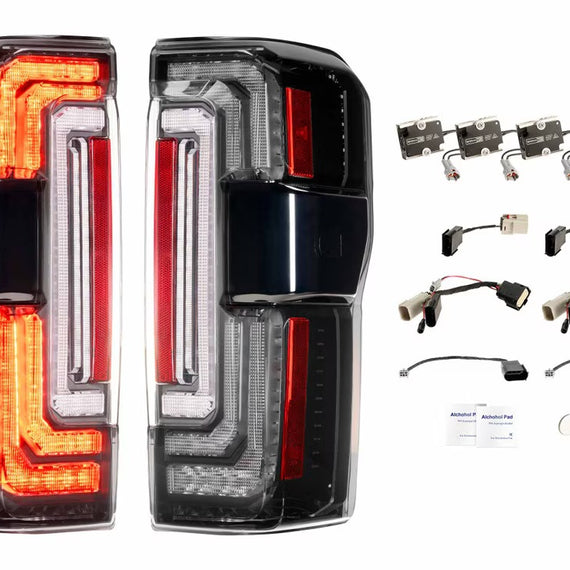 Morimoto XB LED Tail Lights Smoked PAIR For 23-26 Ford Super Duty F250 F350