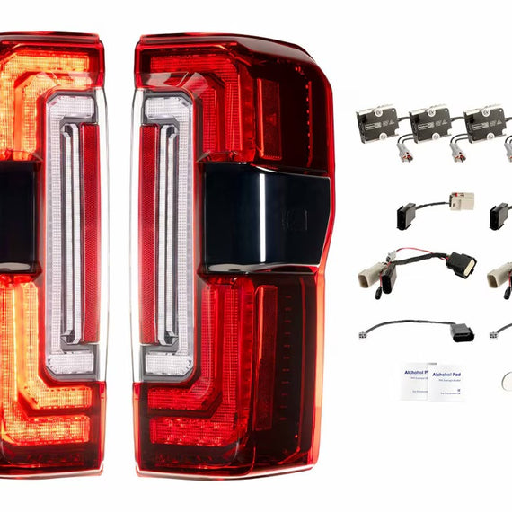 Morimoto XB LED Tail Lights Red PAIR For 23-26 Ford Super Duty F250 F350
