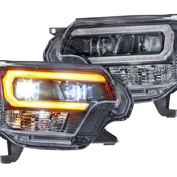 Morimoto XB Hybrid LED Headlights Projectors Amber PAIR For 12-15 Toyota Tacoma