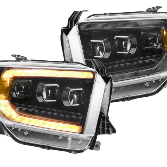 Morimoto XB LED Headlights Projectors Amber PAIR For 14-21 Toyota Tundra