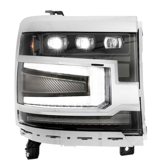 Morimoto XB LED Headlights PAIR Chrome For 16-18 Chevrolet Silverado 1500