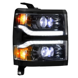 Morimoto XB LED Headlights PAIR Black For 14-15 Chevrolet Silverado 1500