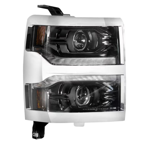 Morimoto XB LED Headlights PAIR Chrome For 14-15 Chevrolet Silverado 1500