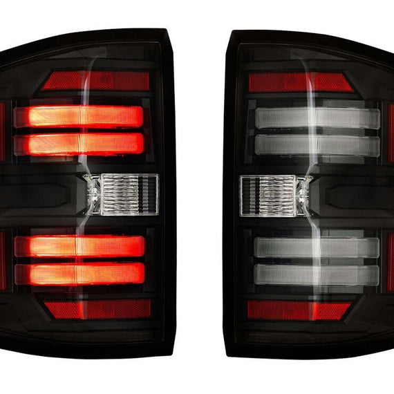 Morimoto XB LED Tail Lights Smoked PAIR For 15-19 Chevrolet Silverado 2500 3500