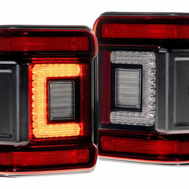 Morimoto XB LED Low Pro Tail Lights Red PAIR For 18-26 Jeep Wrangler JL