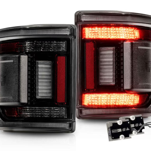 Morimoto XB LED Low Pro Tail Lights Smoked PAIR For 20-26 Jeep Gladiator JT
