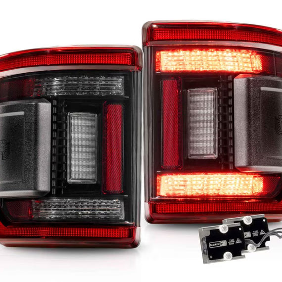 Morimoto XB LED Low Pro Tail Lights Red PAIR For 20-26 Jeep Gladiator JT