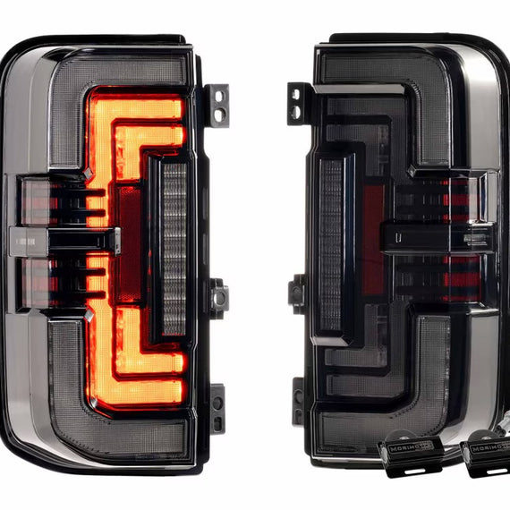 Morimoto XB LED Low Profile Tail Lights Smoked PAIR For 21-26 Ford Bronco