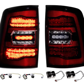 Morimoto XB LED Tail Lights Red PAIR For 19-24 Dodge Ram 2500 3500
