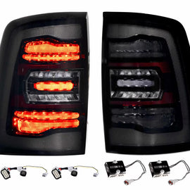 Morimoto XB LED Tail Lights Smoked PAIR For 19-24 Dodge Ram 2500 3500
