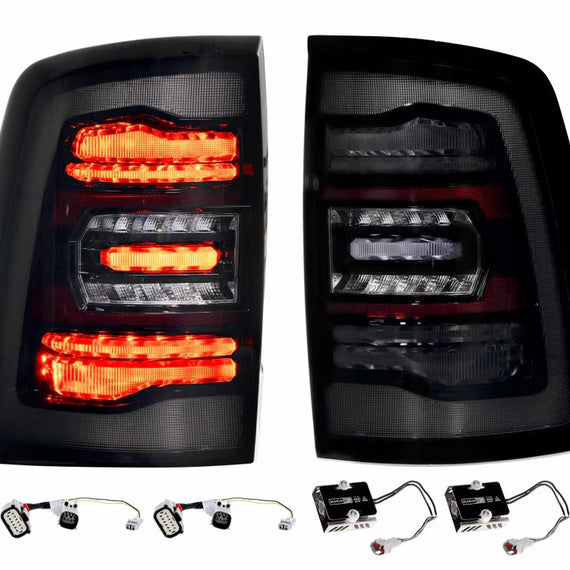 Morimoto XB LED Tail Lights Smoked PAIR For 19-24 Dodge Ram 2500 3500