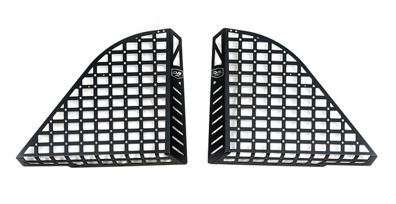 DV8 Offroad Rear Window Pocketed Molle Panels for '18-'25 Jeep Wrangler JLU Unlimited 4 Door