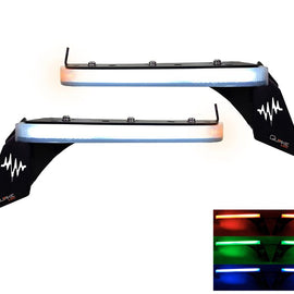 Quake LED Slim Chop DRL Turn Signals with RGB Sequential Switchback Lights for '18-Current Jeep Wrangler JL Rubicon / '20-Current Gladiator Rubicon & Mohave