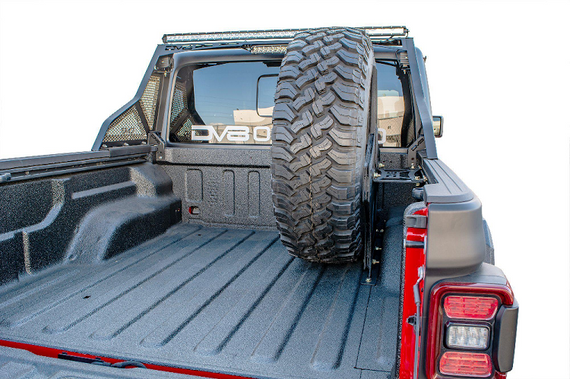 DV8 Offroad Stand Up Spare Tire Carrier Mount for '20+ Jeep Gladiator JT Truck