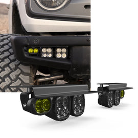Vision X Fog Pocket Dura 4 & 2 Light Kit for 2021+ Ford Bronco w/ Steel Bumper