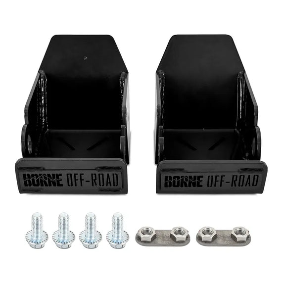 Mishimoto Black Rear Shock Skid Plates for '21+ Ford Bronco