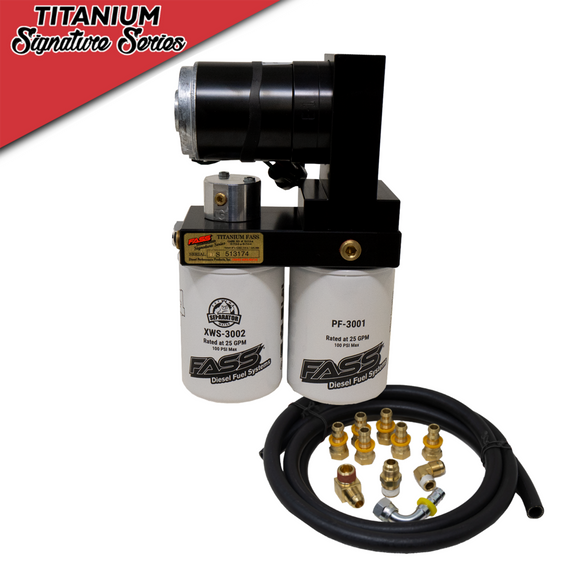 FASS Titanium Signature 165 GPH Fuel Pump 05-18 21-24 Ram Cummins 5.9L 6.7L — complete FASS fuel-system kit
