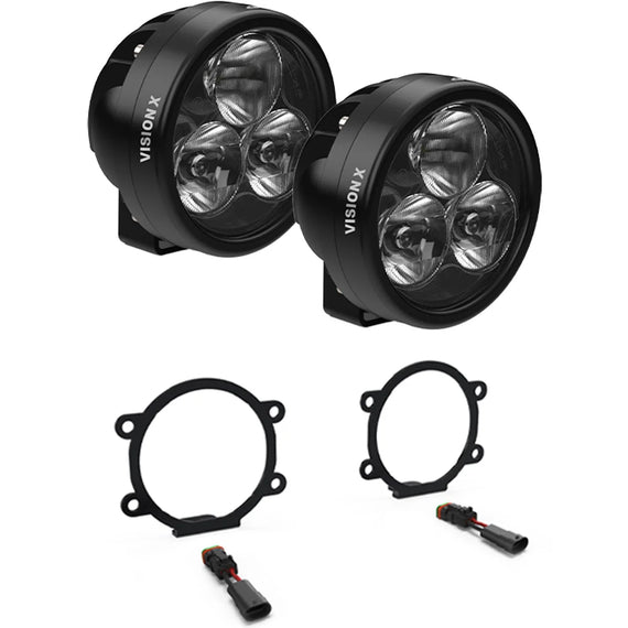 Vision X LED Fog Light Kit w/ CR-3 or CR-4 Lights for 19-22 Ford Ranger